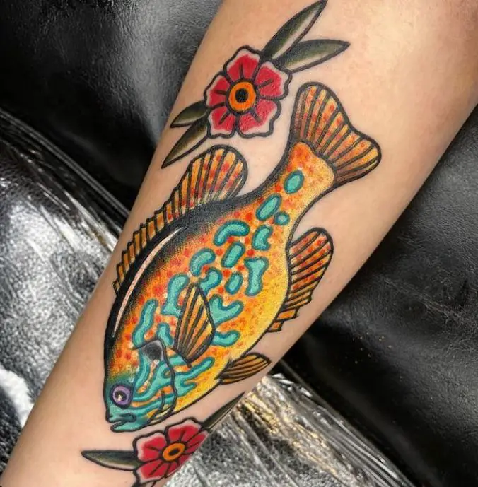pumpkinseed fish tattoo