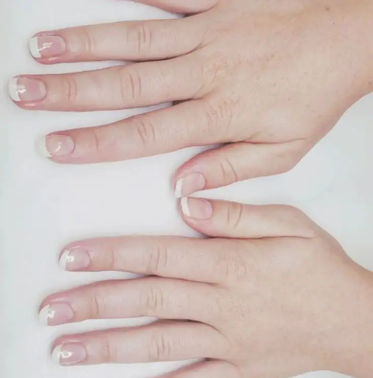 simple french manicure
