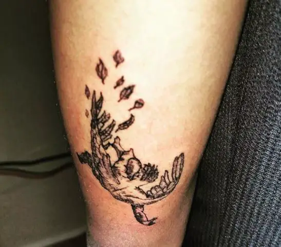 small icarus arm tattoo