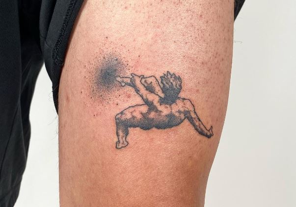 small icarus falling tattoo