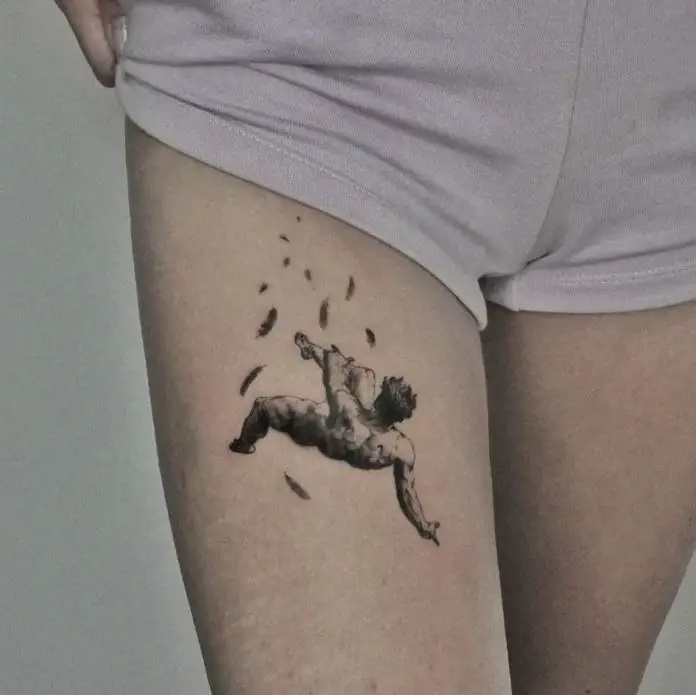 small icarus falls tattoo