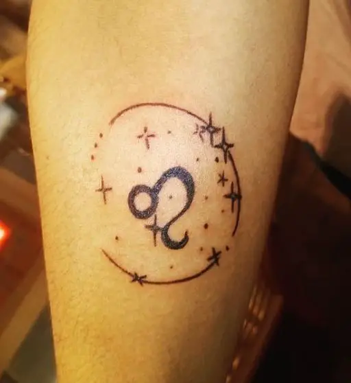 zodiac moon tattoo
