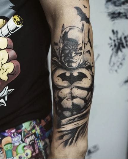 Anger Batman Tattoo Design