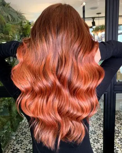 Auburn and Copper Blend Balayage