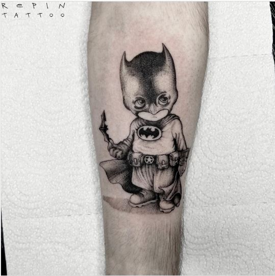 Baby Batman Tattoo