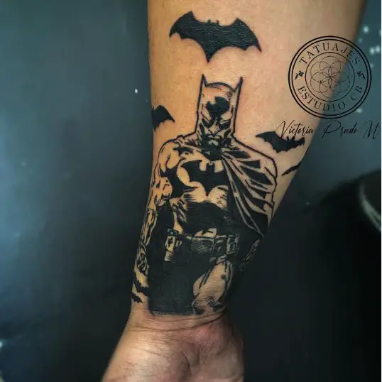 Batman and Bats Dark Inked Tattoo