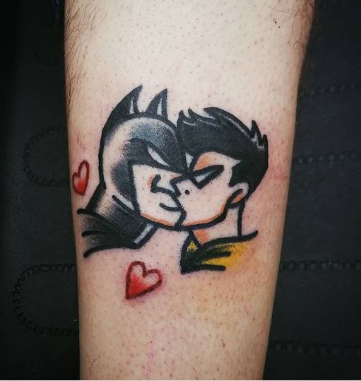 Batman and Robin Gay Tattoo