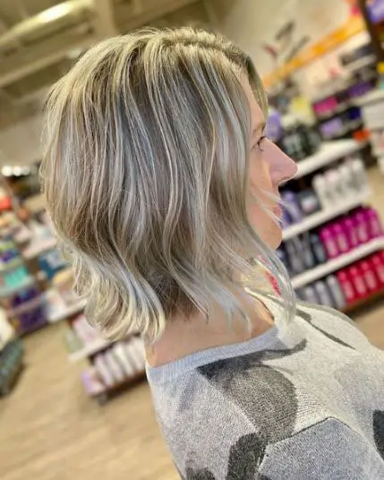 Blonde Toned With Pastel Blue