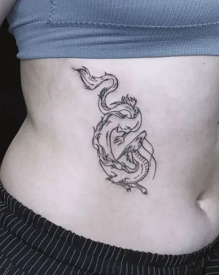 Chinese Zodiac Snake Tattoo Design