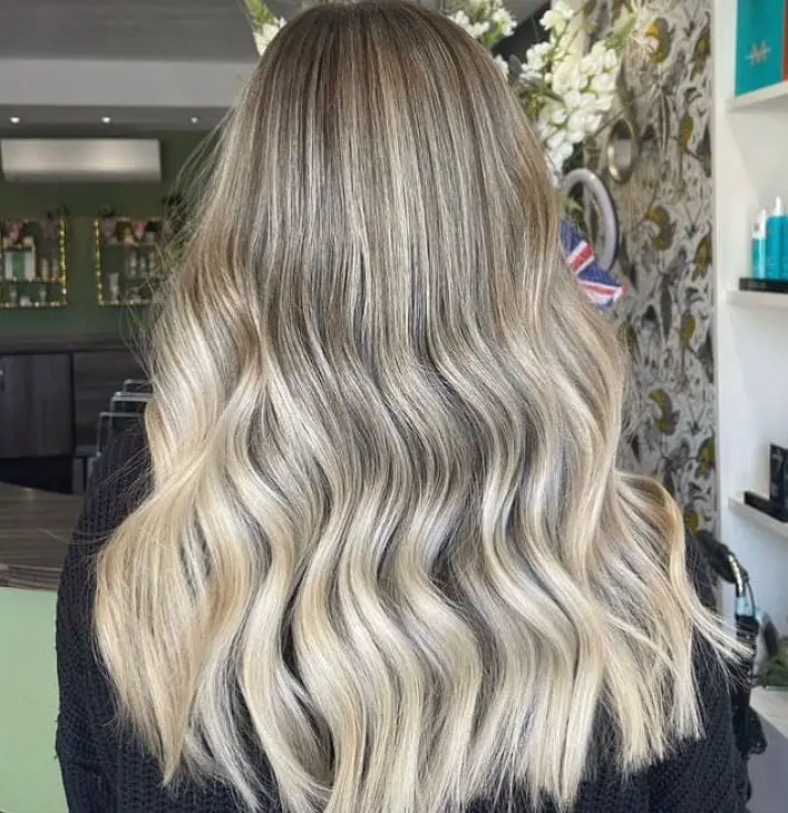 Dark ash blonde hair