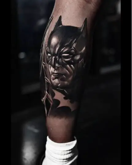 Fineline Batman Tattoo