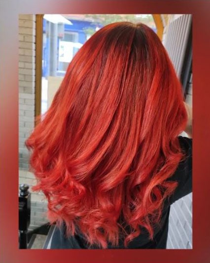 Flaming Hot Red Balayage