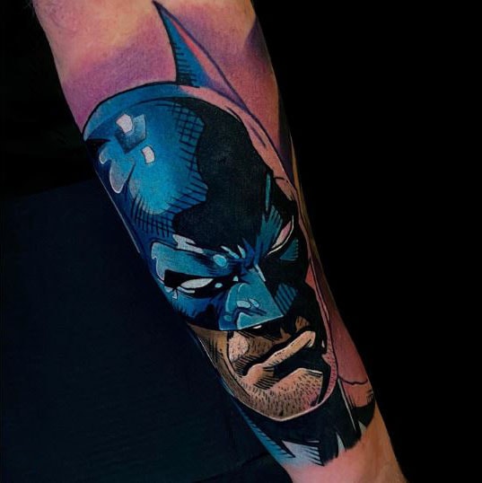 Forearm Batman Inked Tattoo