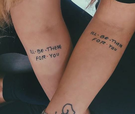 Friends tv show inspired sister tattoos