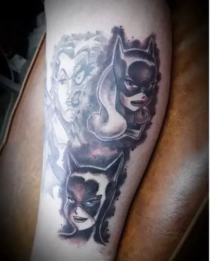 Gatubela and Batgirl Tattoo Art