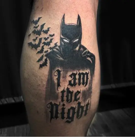 I Am The Night Batman Tattoo Piece