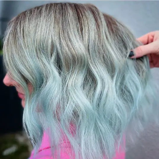 Ice Blue Shade For Brown Hair