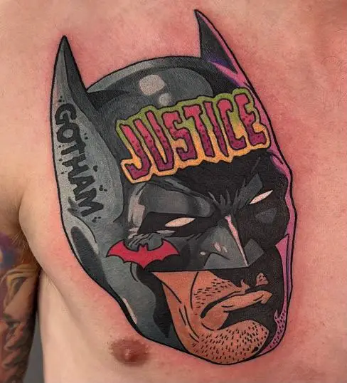 Justice Gotham City Tattoo Piece