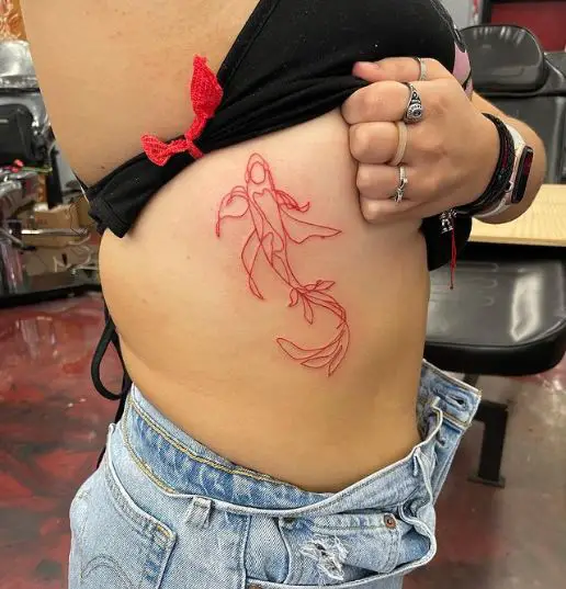 Koi Fish Red Tattoo