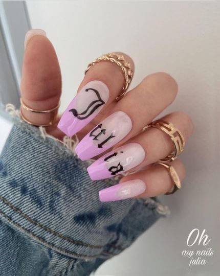 Lavender Purple Nail Designs