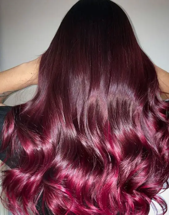 Long Magenta Hair