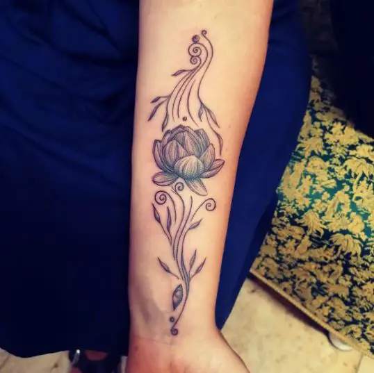 Lotus Flower Spiritual Tattoo