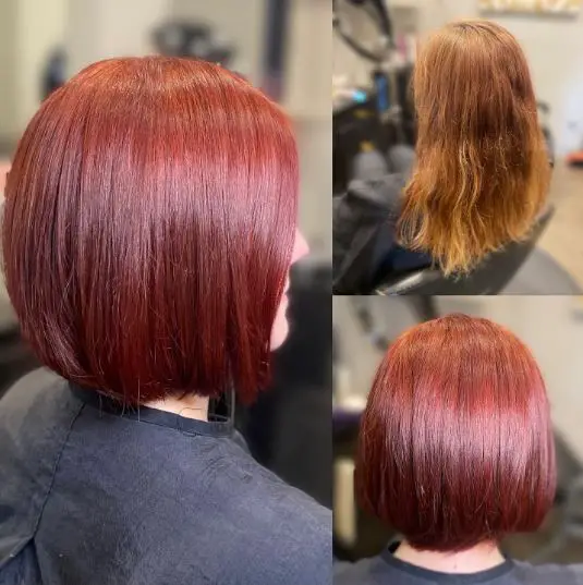 Mahogany Red Balayage