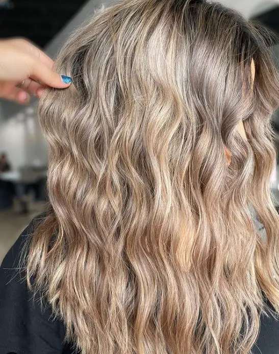 Medium ash blonde hair