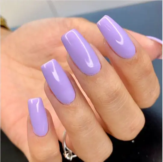 Purple Summer Nail Design