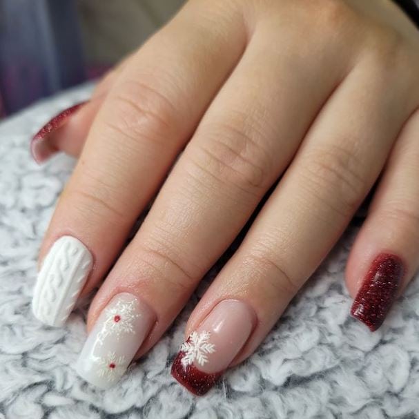 Red and White Nail Designs