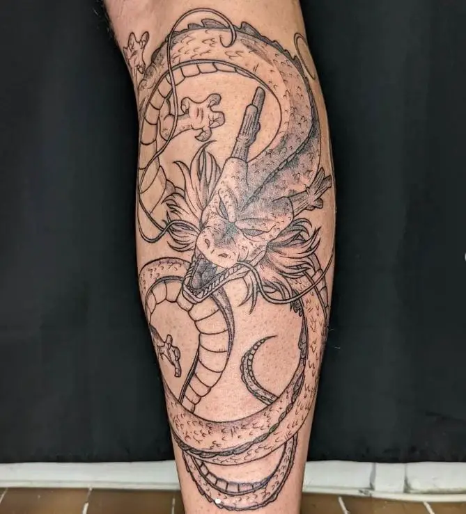 Shenron from dragon ball tattoo