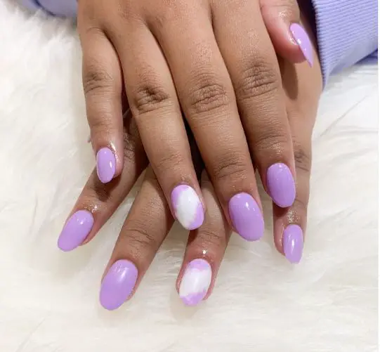 Short Lilac Nails