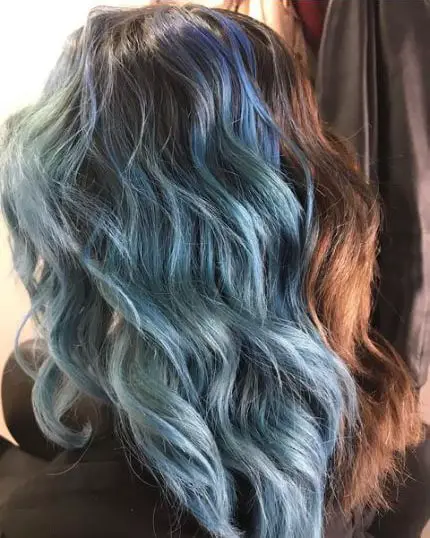 Split Hair Color Style