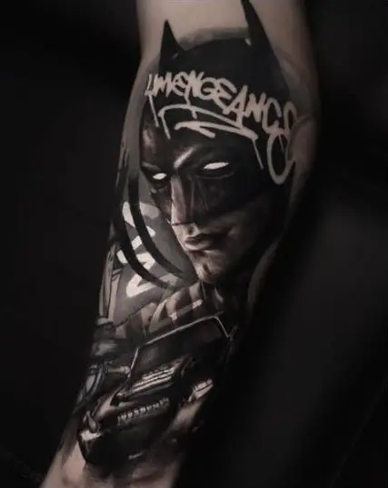 The Dark Knight Rises Batman Tattoo Design