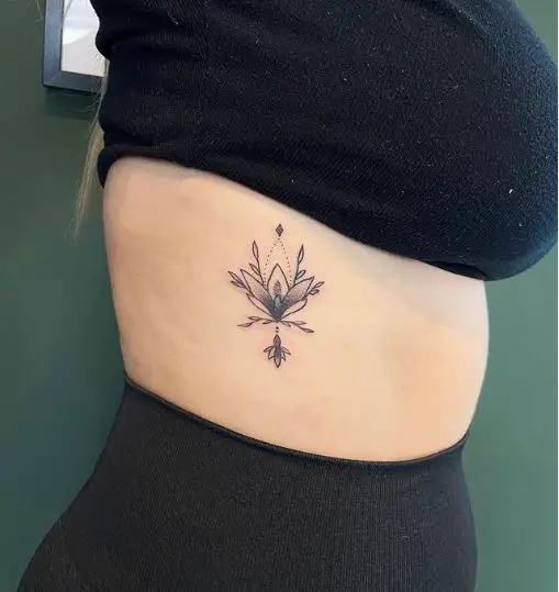 Tiny Floral Rib Tattoo Art