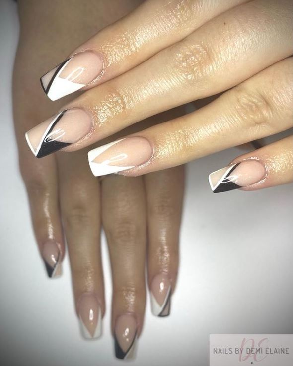 White and Black V-tips