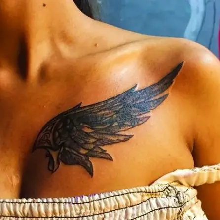 angel wing tattoo