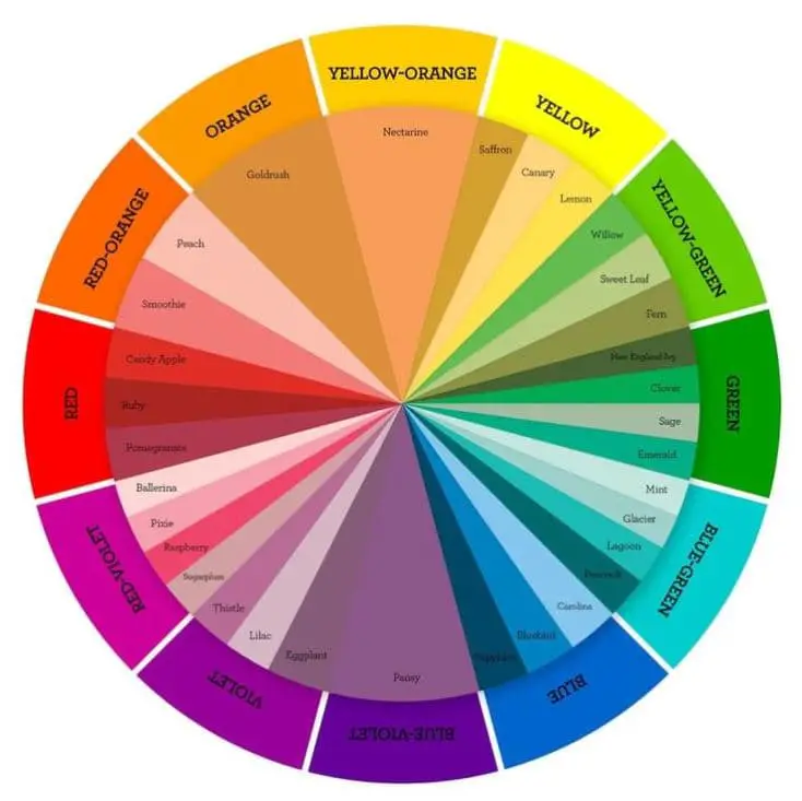colour theory wheel