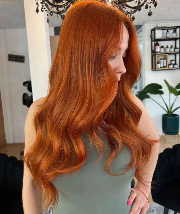 fiery red hair