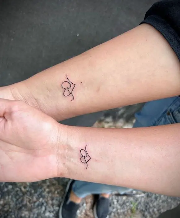 25 Sister Tattoo Ideas to Get With Your Other Half - Brit + Co