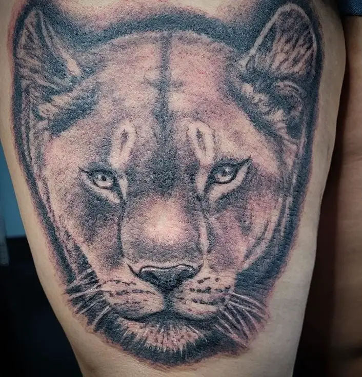 lioness tattoo
