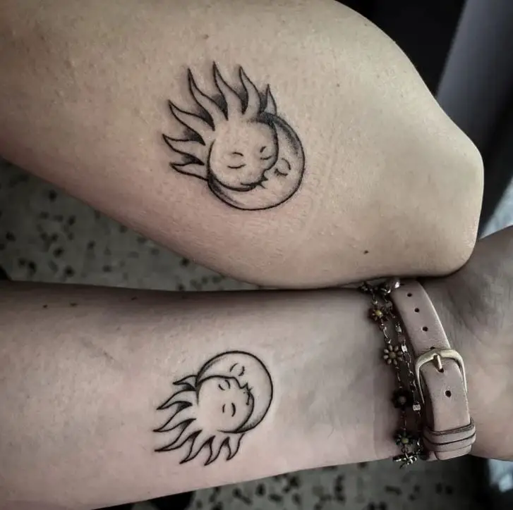 matching luna tattoos