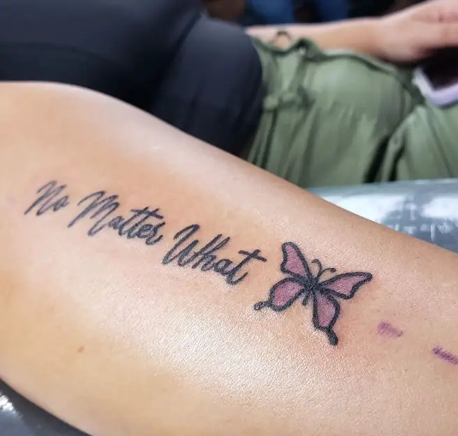 'no matter what' sister tattoo