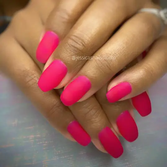 pink and light purple matte gel nails