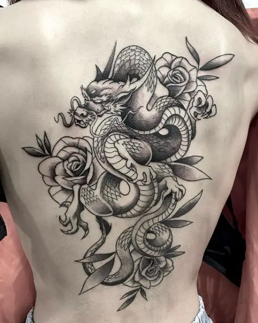 pretty Japanese dragon tattoo