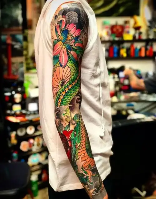 realistic dragon tattoo