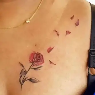 cute girly chest tattoos
