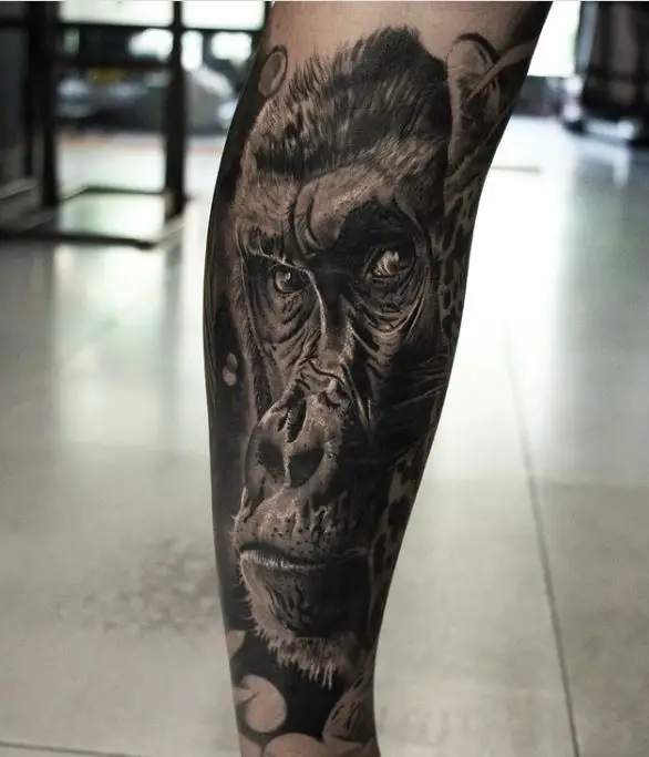safari leg sleeve tattoo