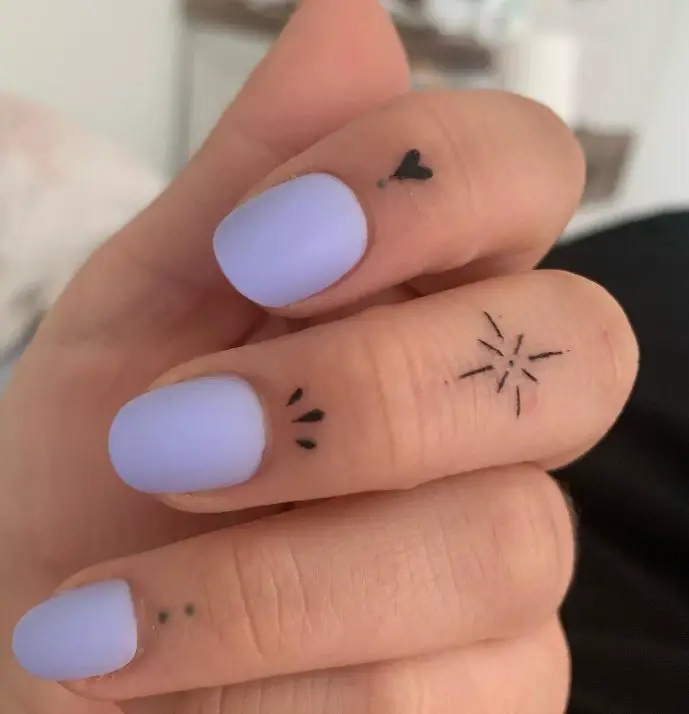 simple finger tattoos