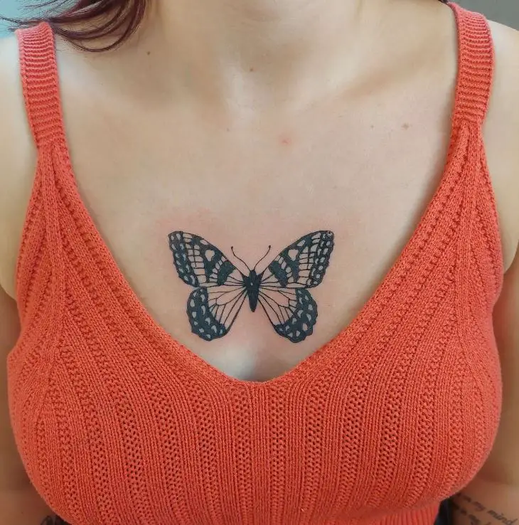 single butterfly tattoo